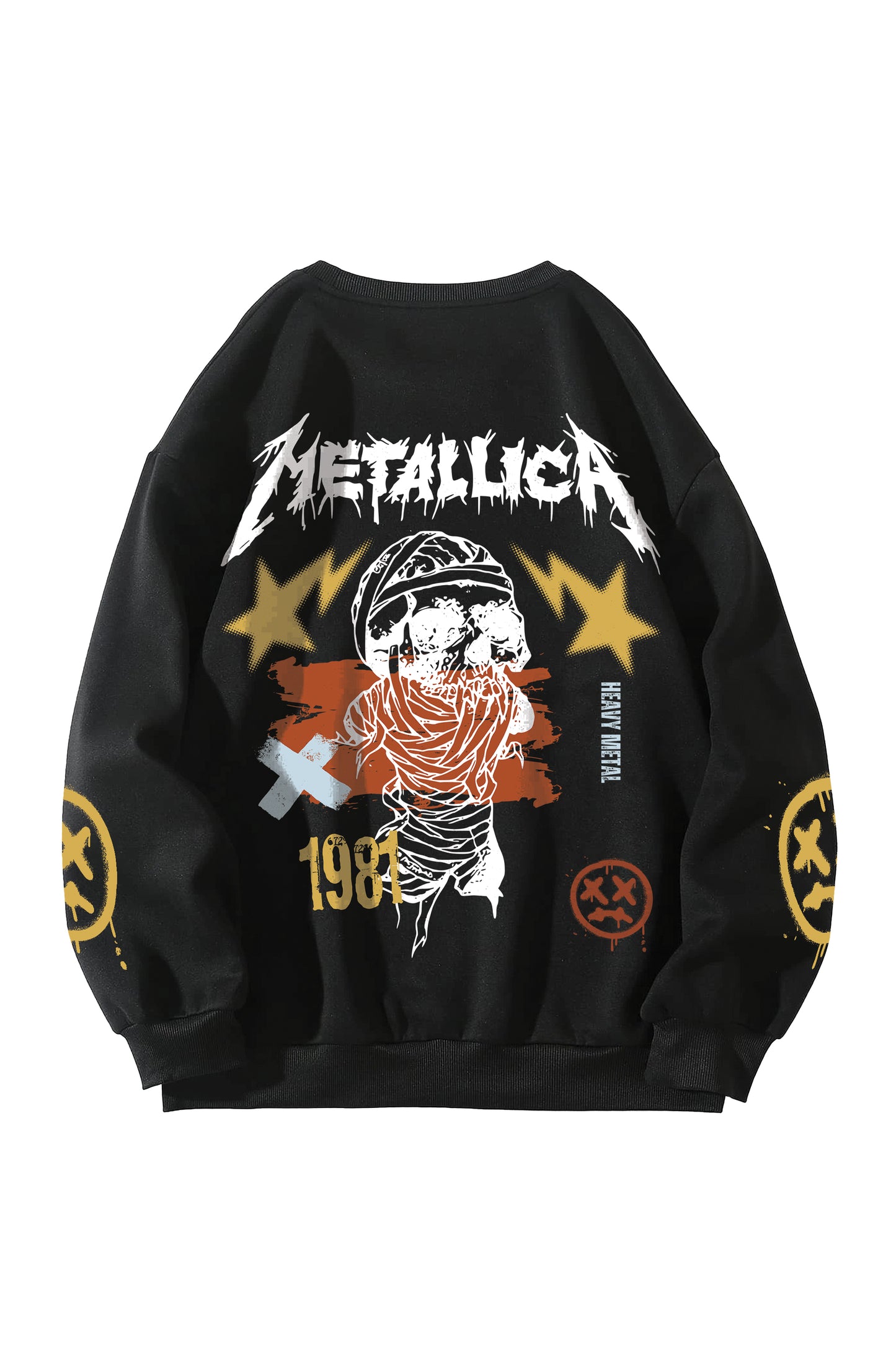 Metallica Designed Oversized Sweatshirt V1