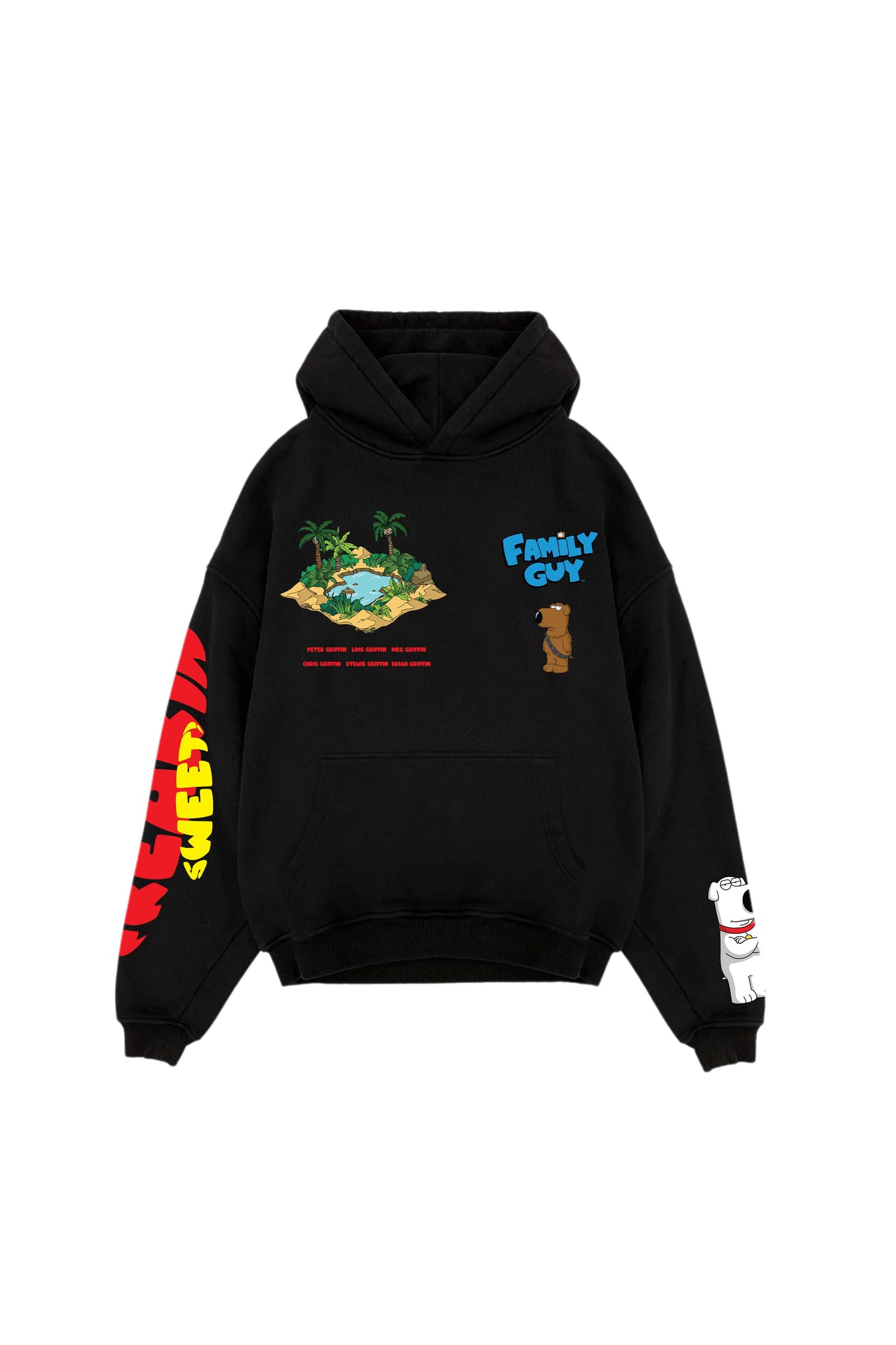 Family Guy Designed Oversized Hoodie