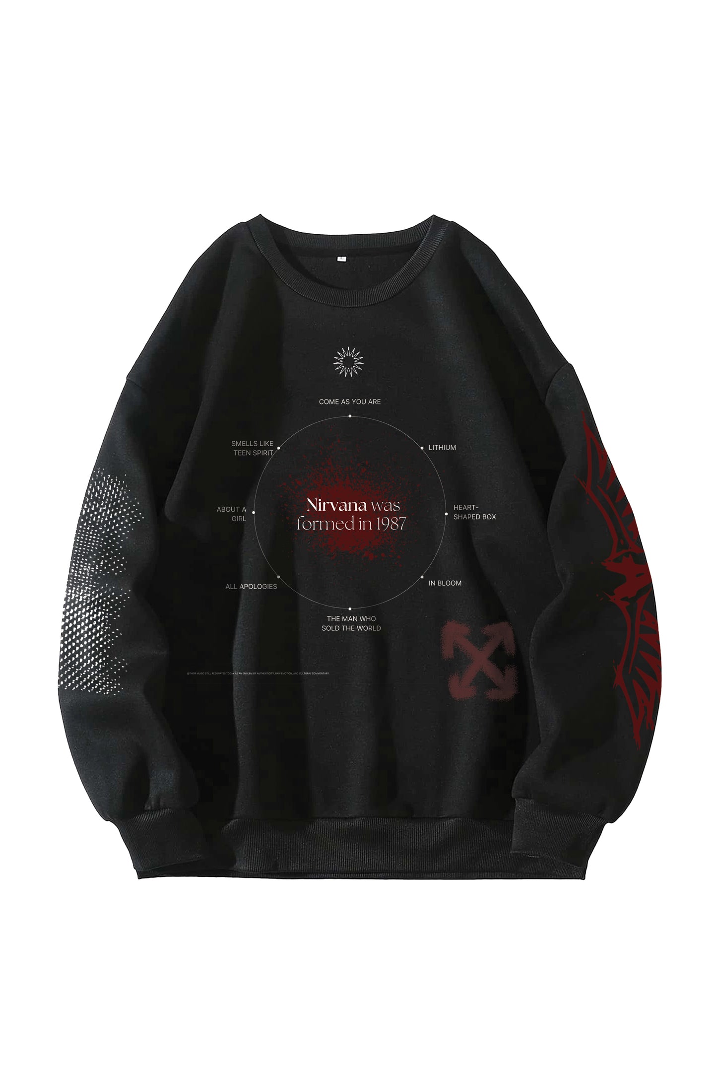 Nirvana Designed Oversized Sweatshirt