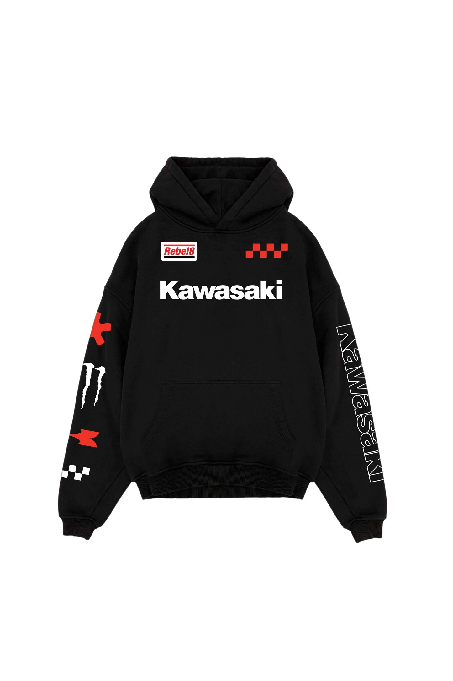 Kawasaki Designed Oversized Hoodie