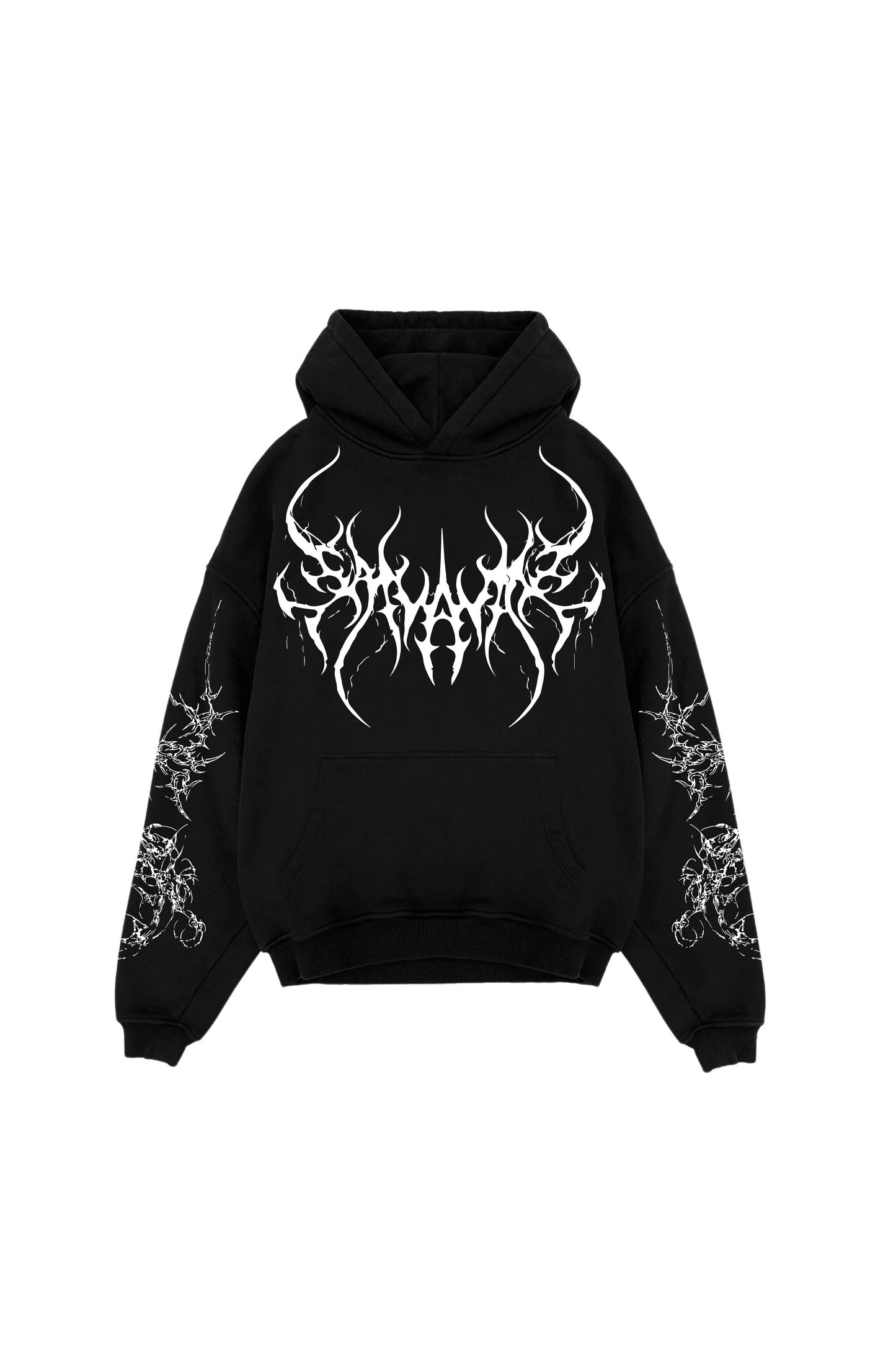 Ash And Dust Designed Oversized Hoodie