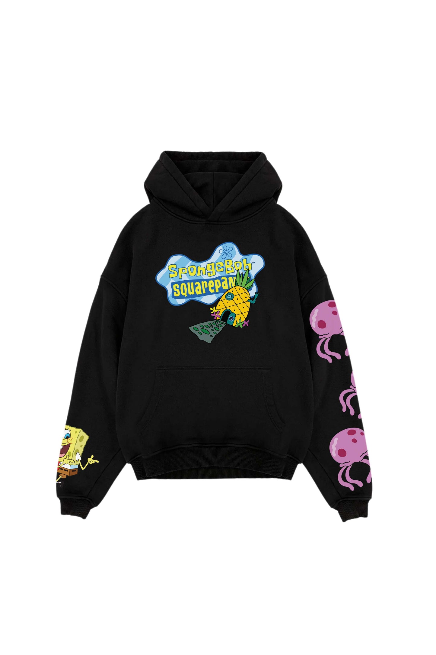 SpongeBob Designed Oversized Hoodie