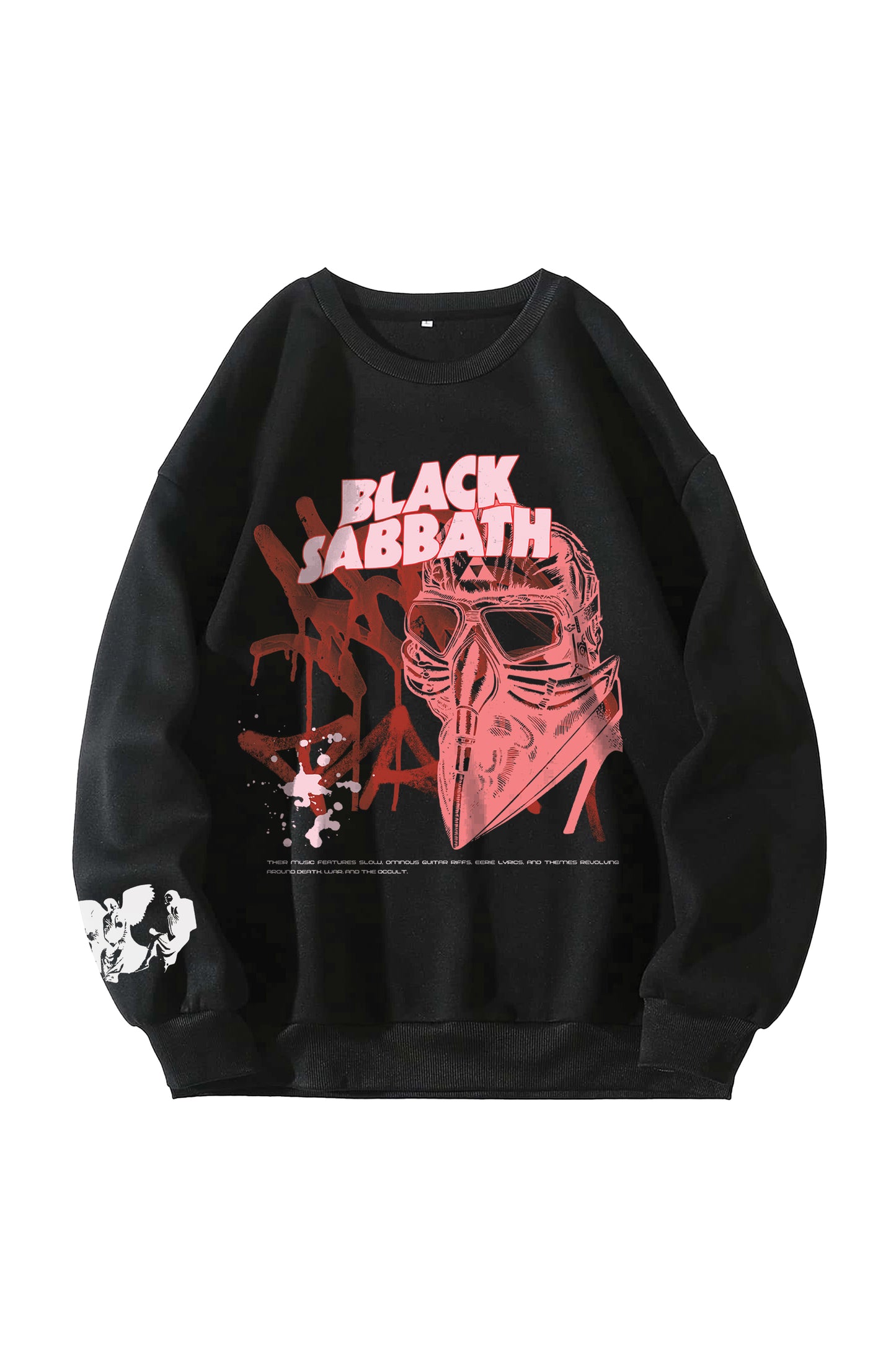 Black Sabbath Designed Oversized Sweatshirt