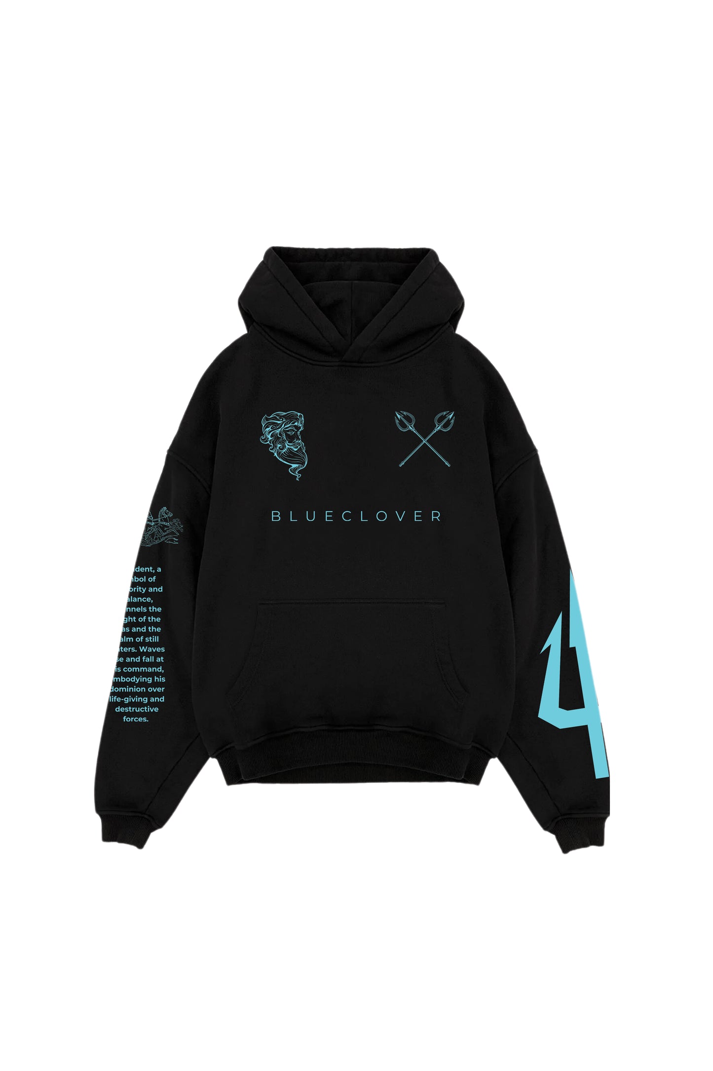 Trident Designed Oversized Hoodie