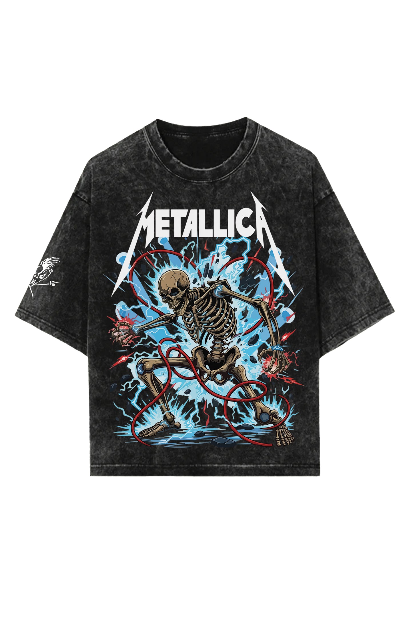 Metallica Designed Vintage Oversized Tee