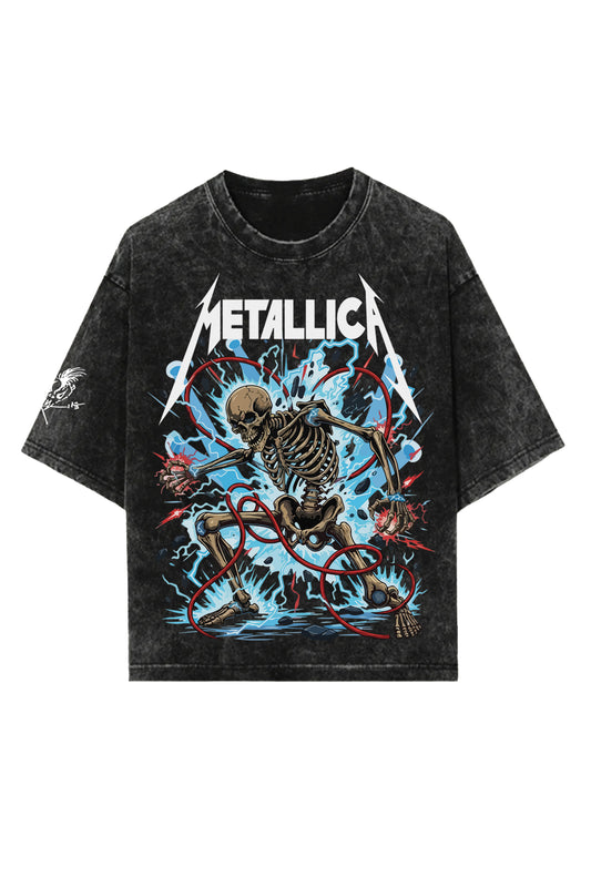 Metallica Designed Vintage Oversized Tee