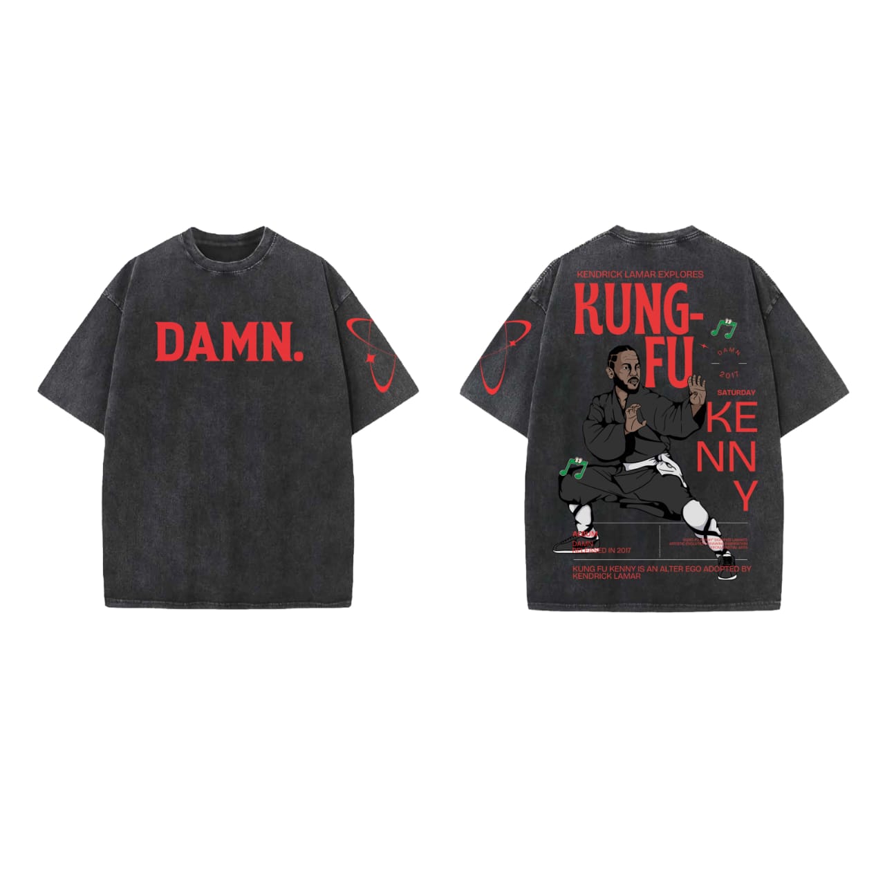 Kung-fu Kenny Designed Oversized T-shirt