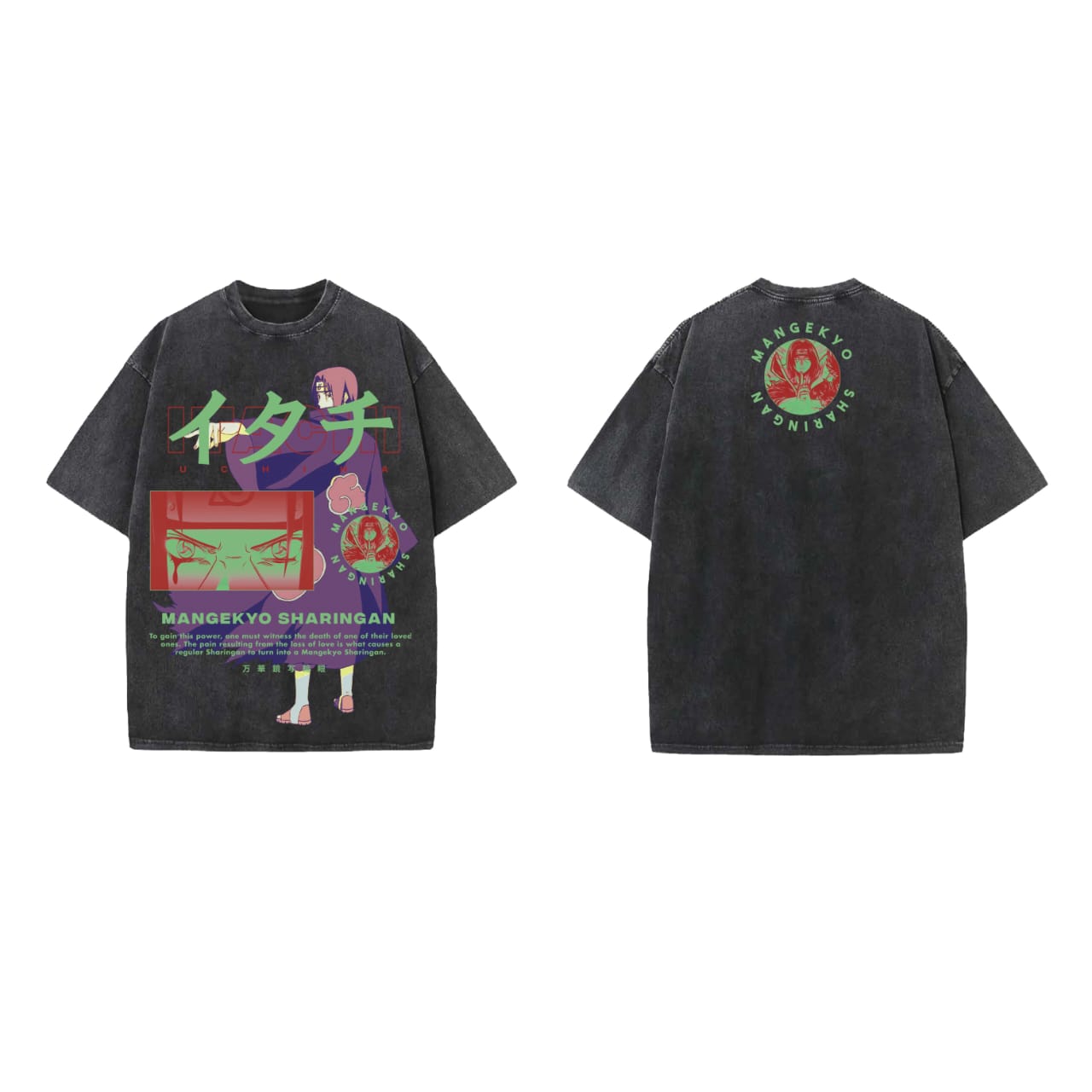 Mangekyo Sharingan Designed Oversized T-shirt