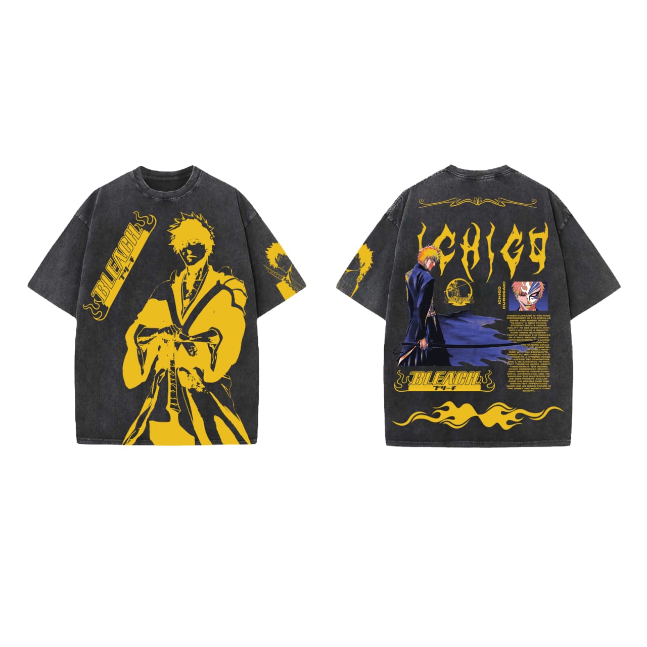 Ichigo Bleach Designed Oversized T-shirt