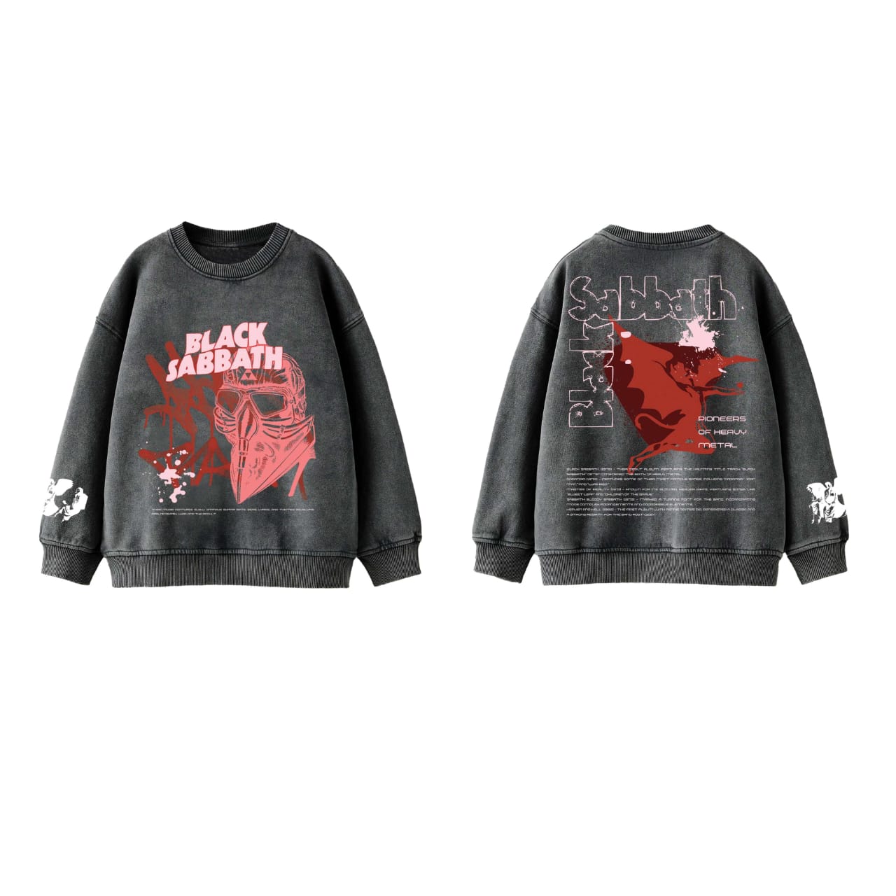 Black Sabbath Designed Oversized Sweatshirt