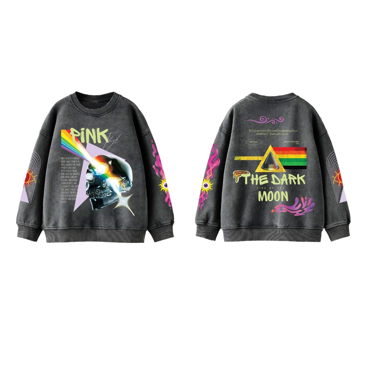 Pink Floyd Designed Oversized Sweatshirt