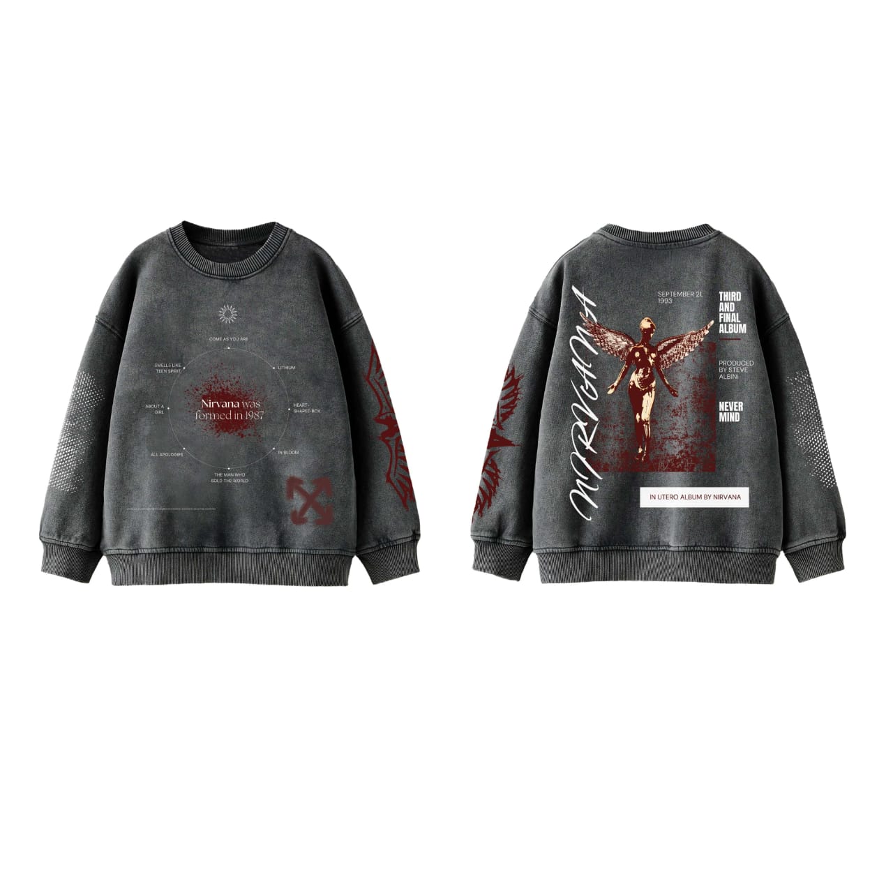 Nirvana Designed Oversized Sweatshirt