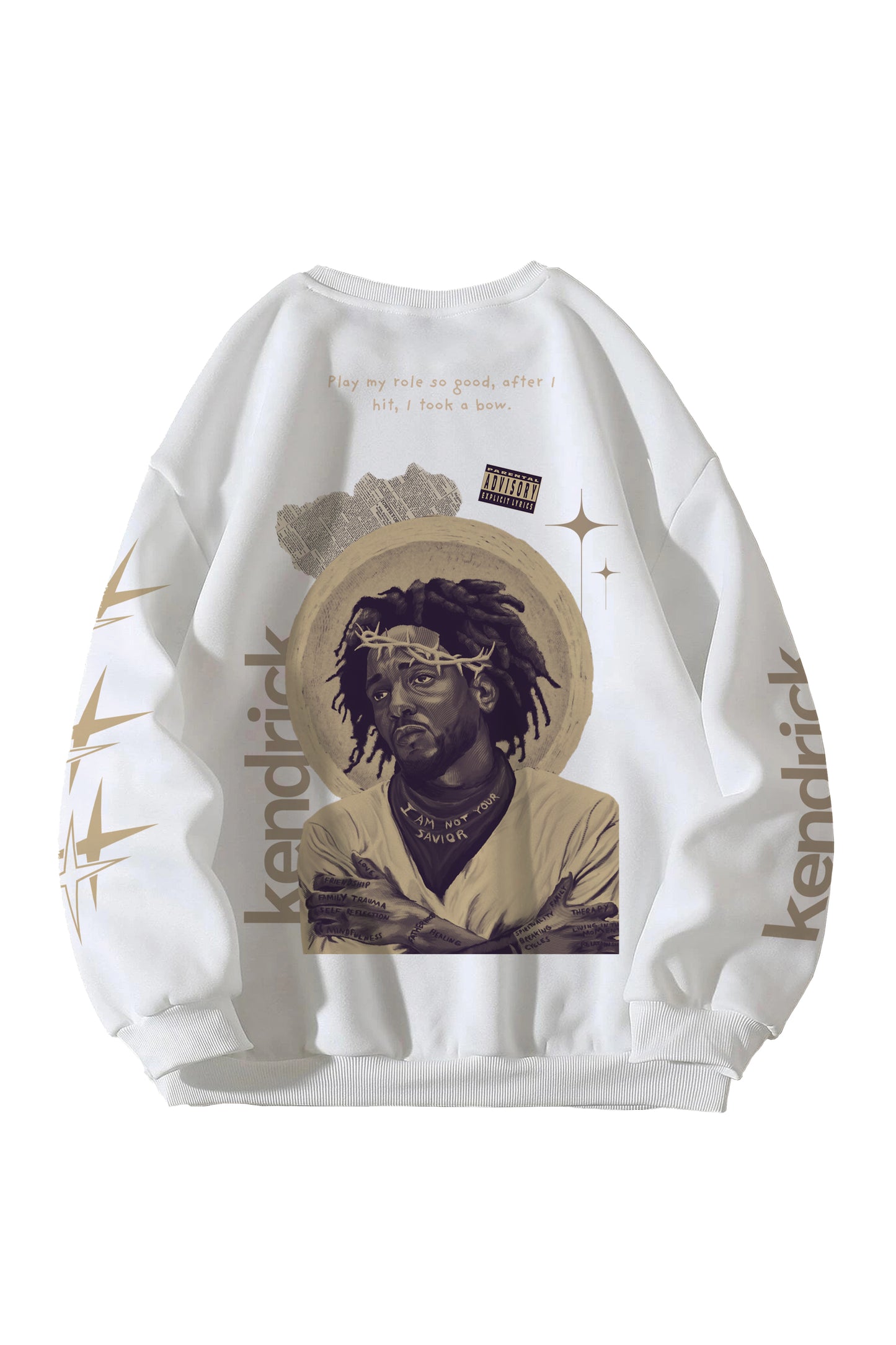 Kendrick Lamar Designed Oversized Sweatshirt