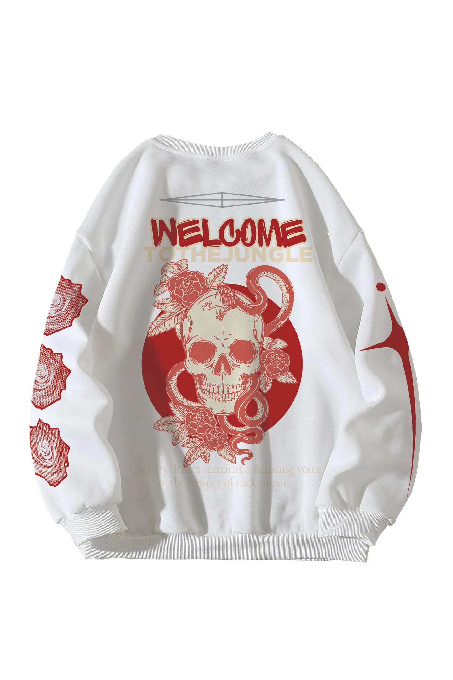 Guns N Roses Designed Oversized Sweatshirt