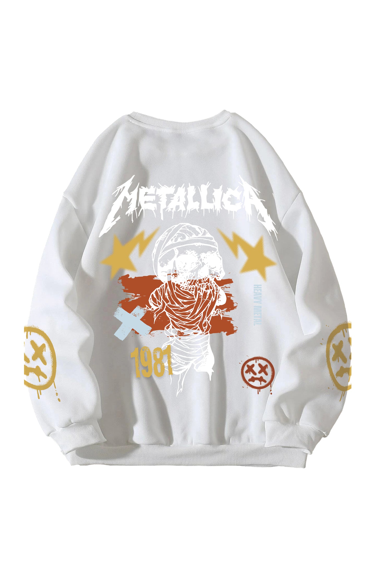 Metallica Designed Oversized Sweatshirt V1