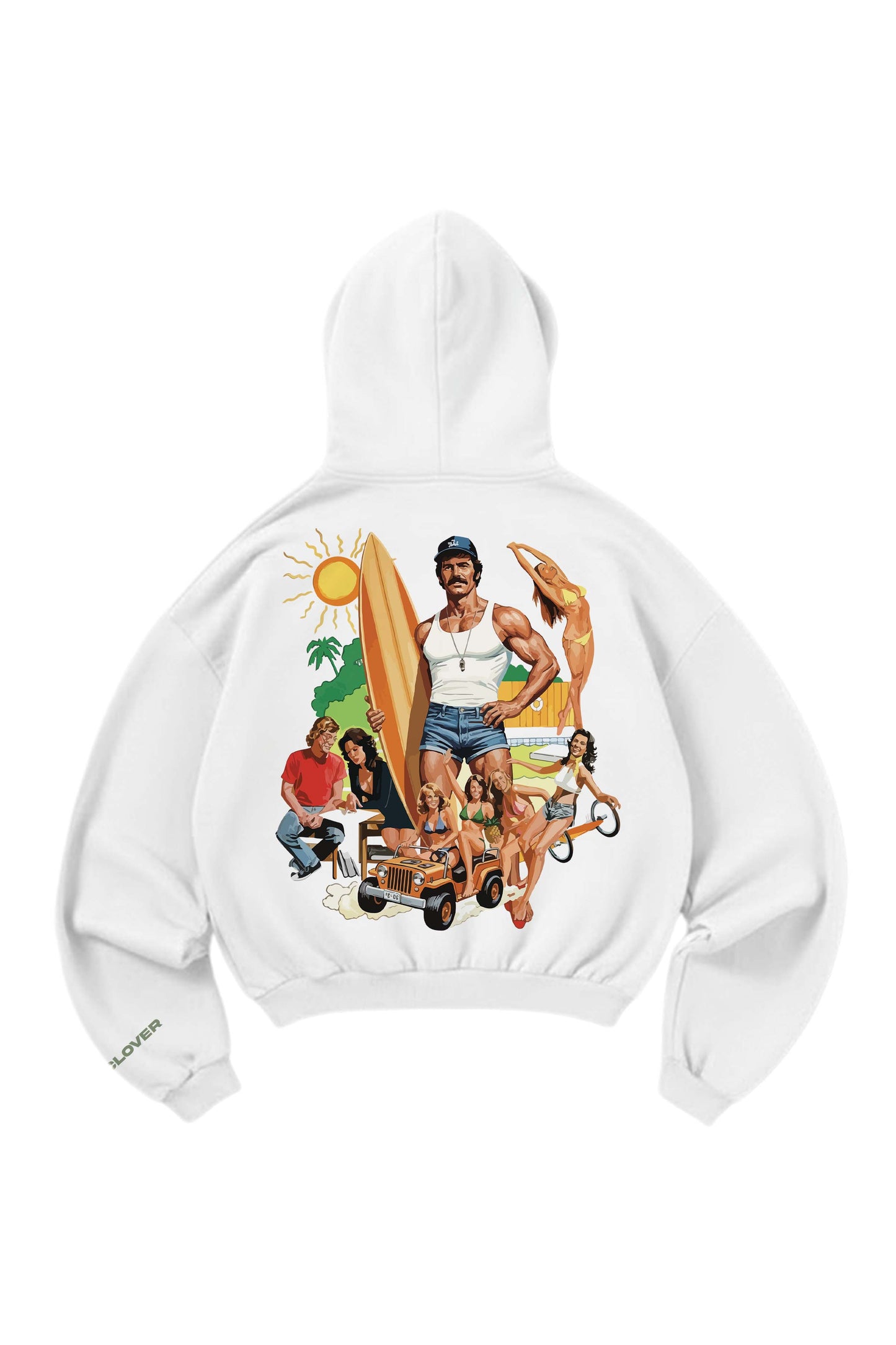 Tropic Designed Oversized Hoodie