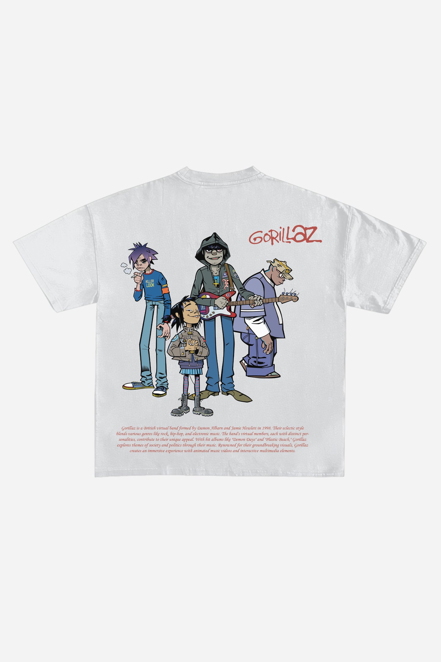 Gorillaz Designed Oversized T-shirt