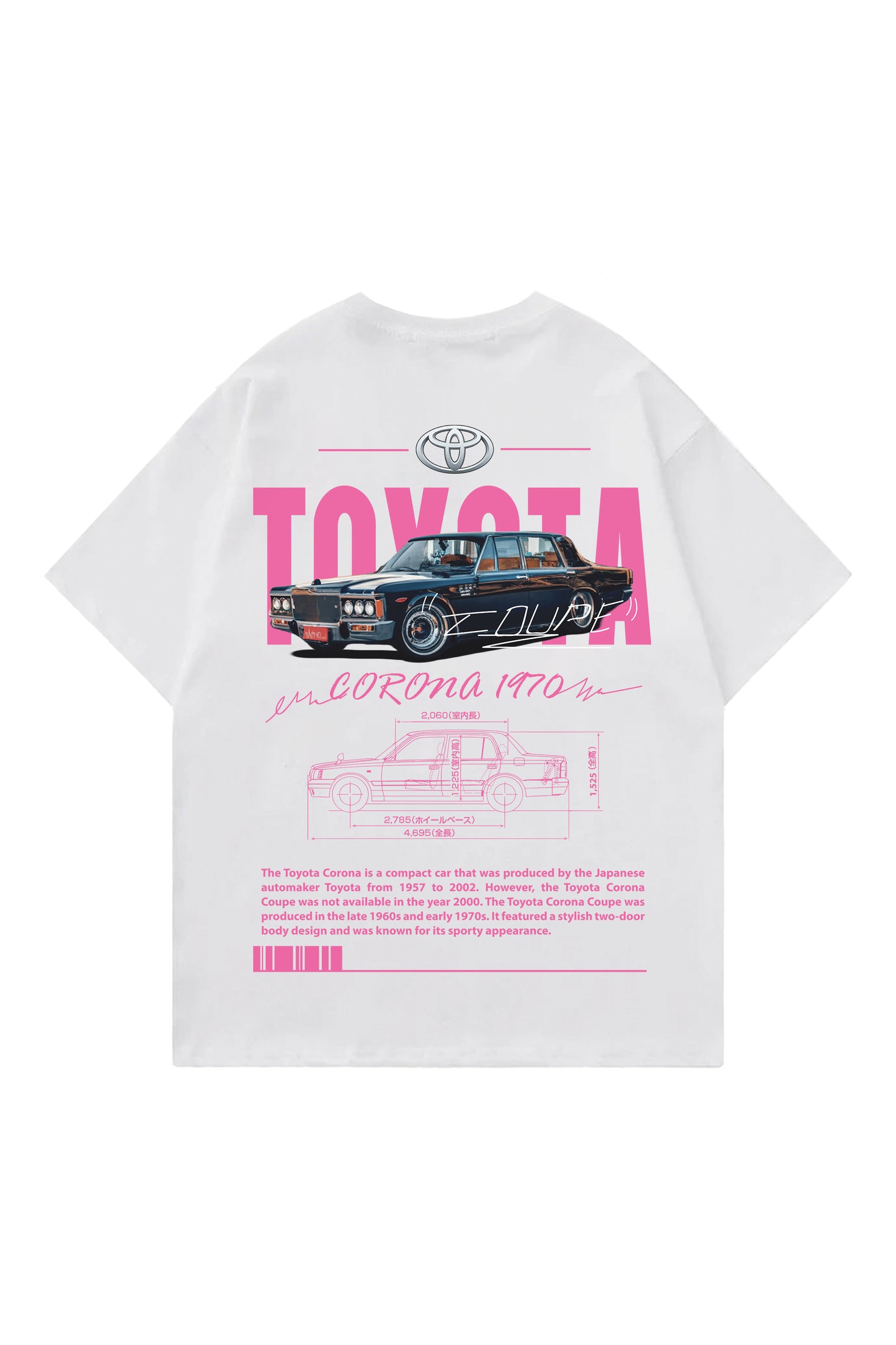 Toyota Corona Designed Oversized T-shirt