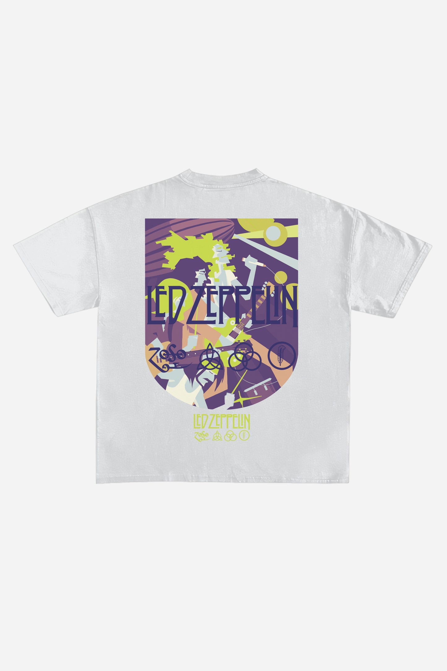 Led Zeppelin Designed Oversized T-shirt