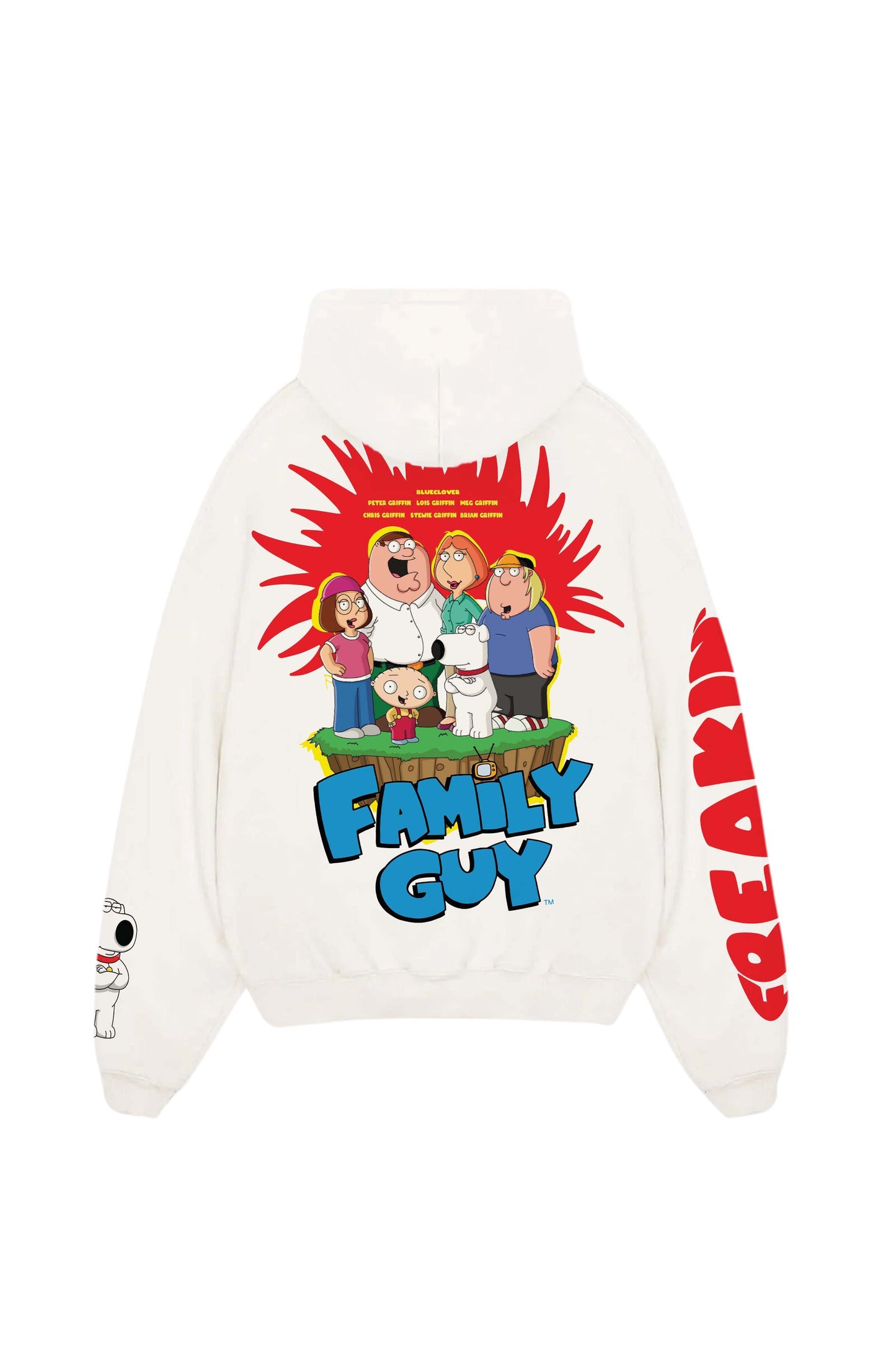 Family Guy Designed Oversized Hoodie