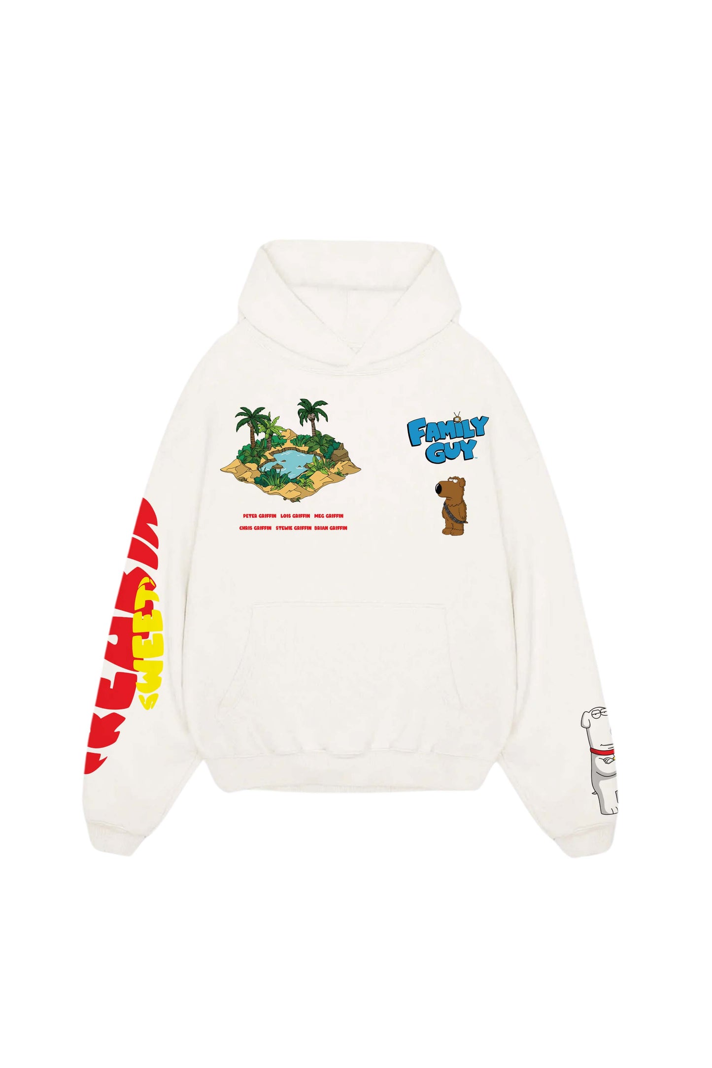 Family Guy Designed Oversized Hoodie