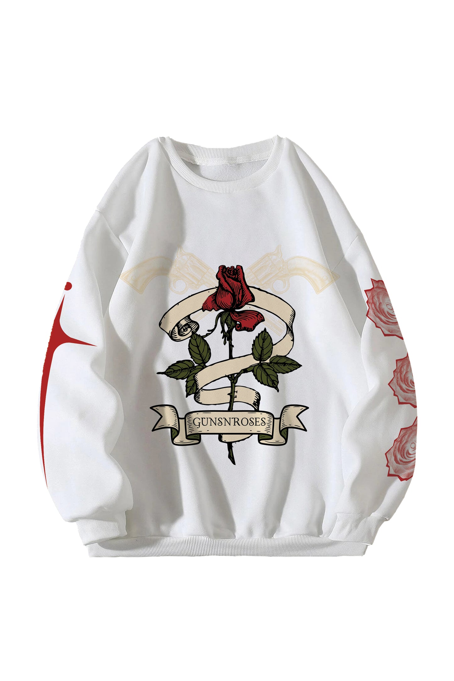 Guns N Roses Designed Oversized Sweatshirt