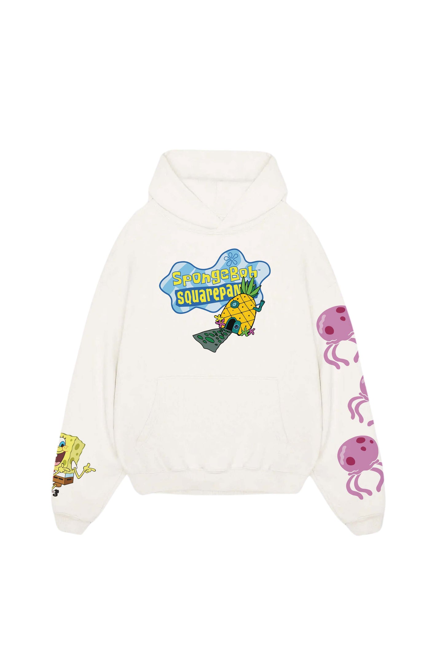 SpongeBob Designed Oversized Hoodie