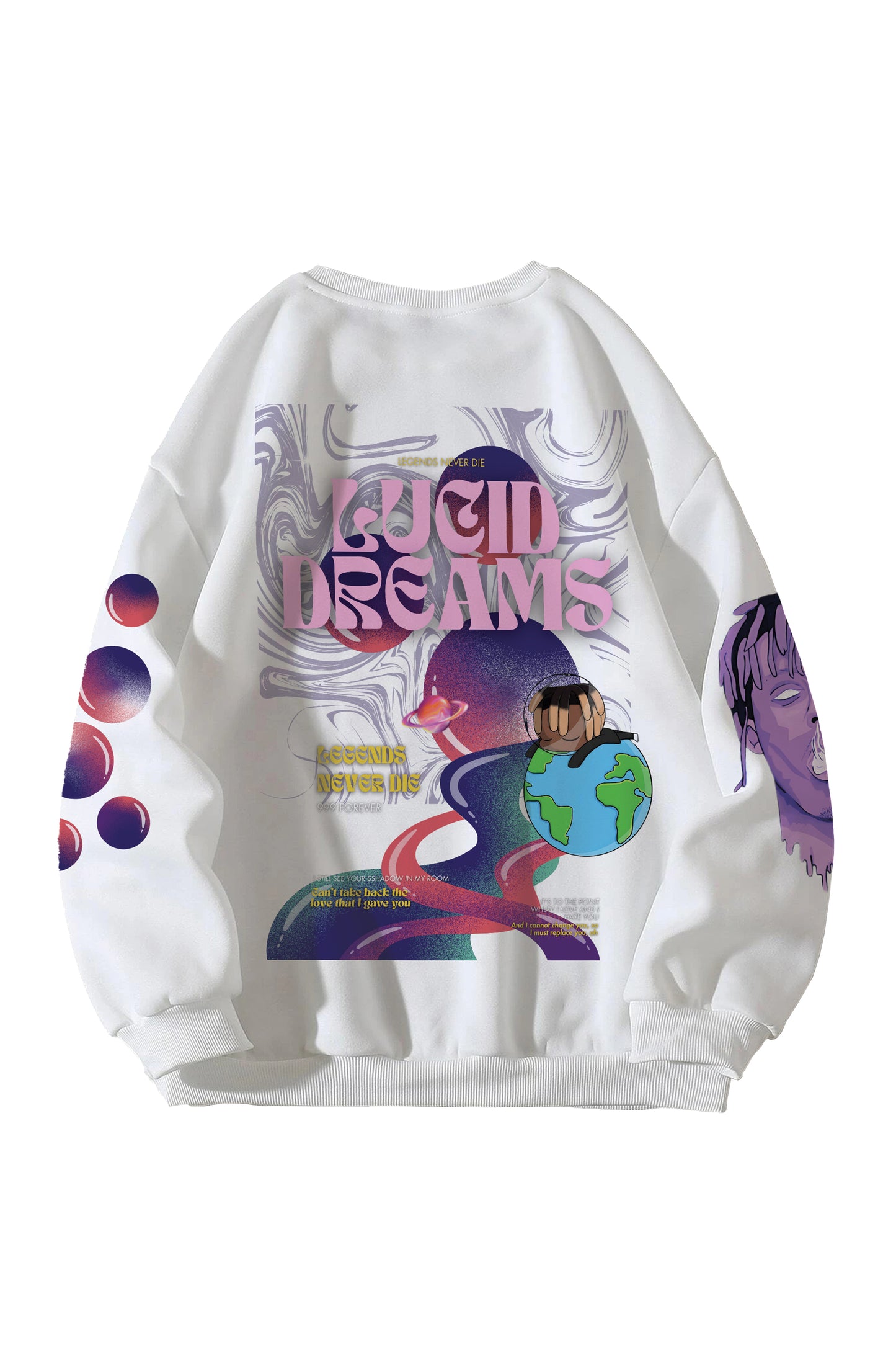 Juice World Designed Oversized Sweatshirt