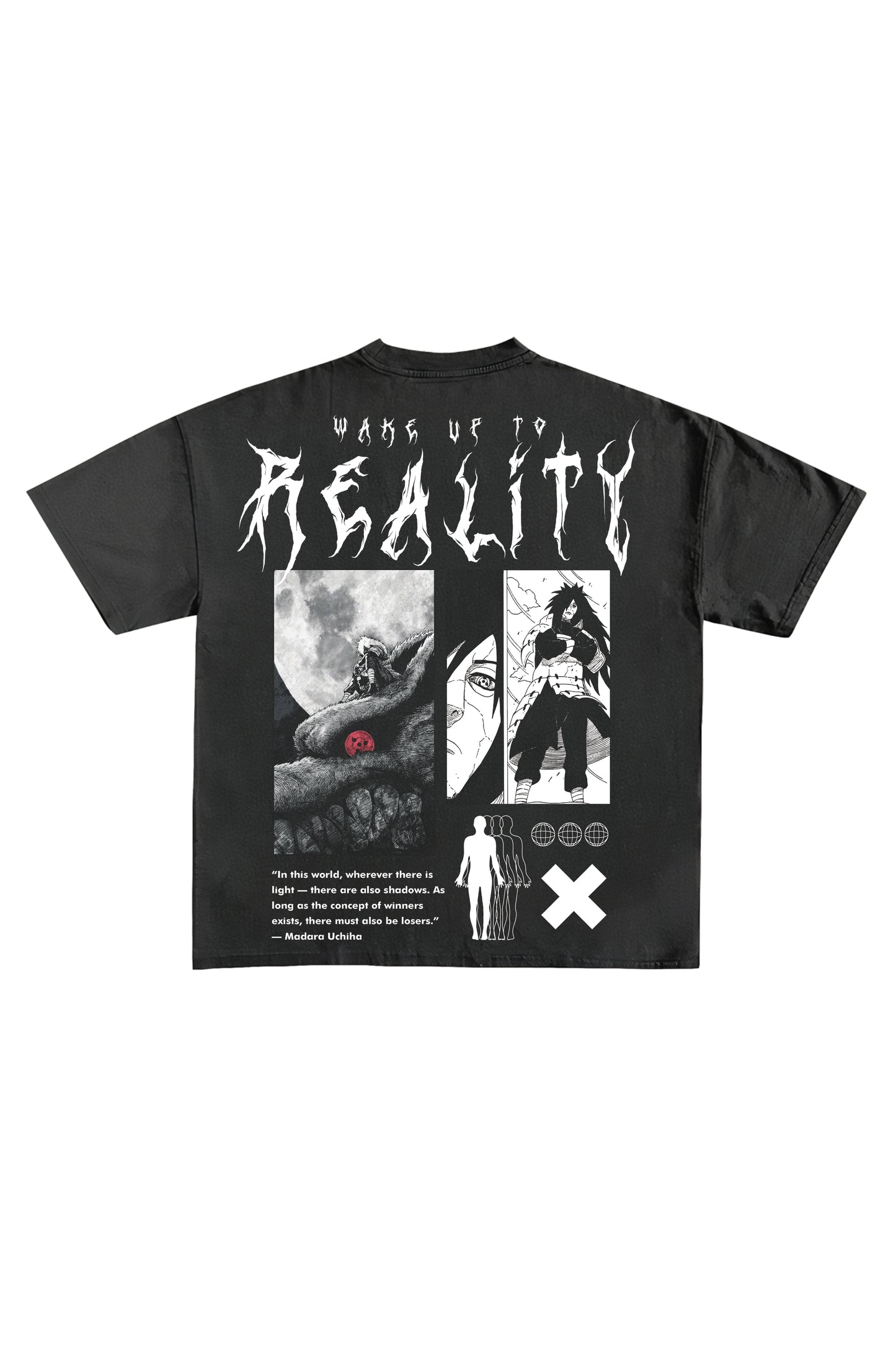 Wake Up To Reality Designed Oversized T-shirt