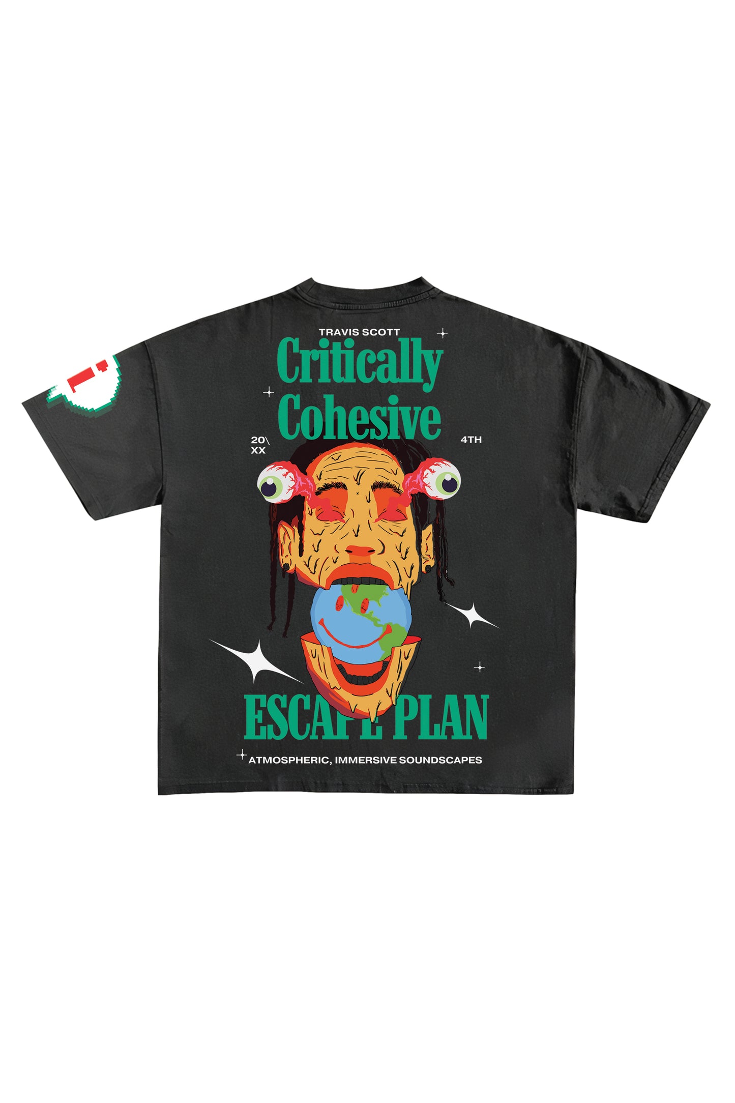 Escape Plan Designed Oversized T-shirt