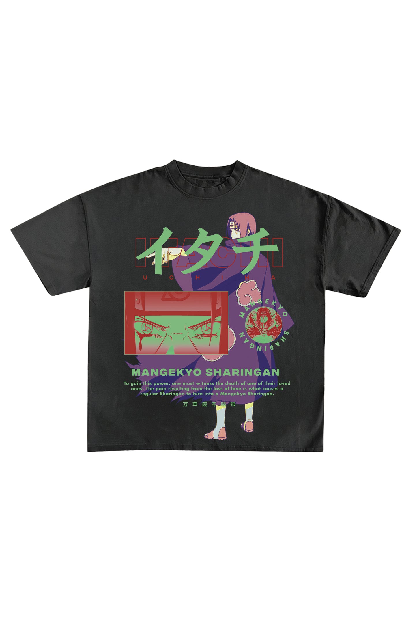 Mangekyo Sharingan Designed Oversized T-shirt