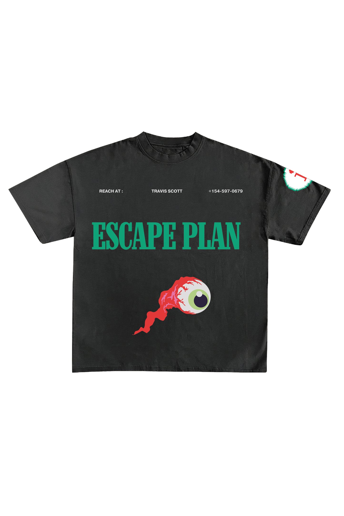 Escape Plan Designed Oversized T-shirt