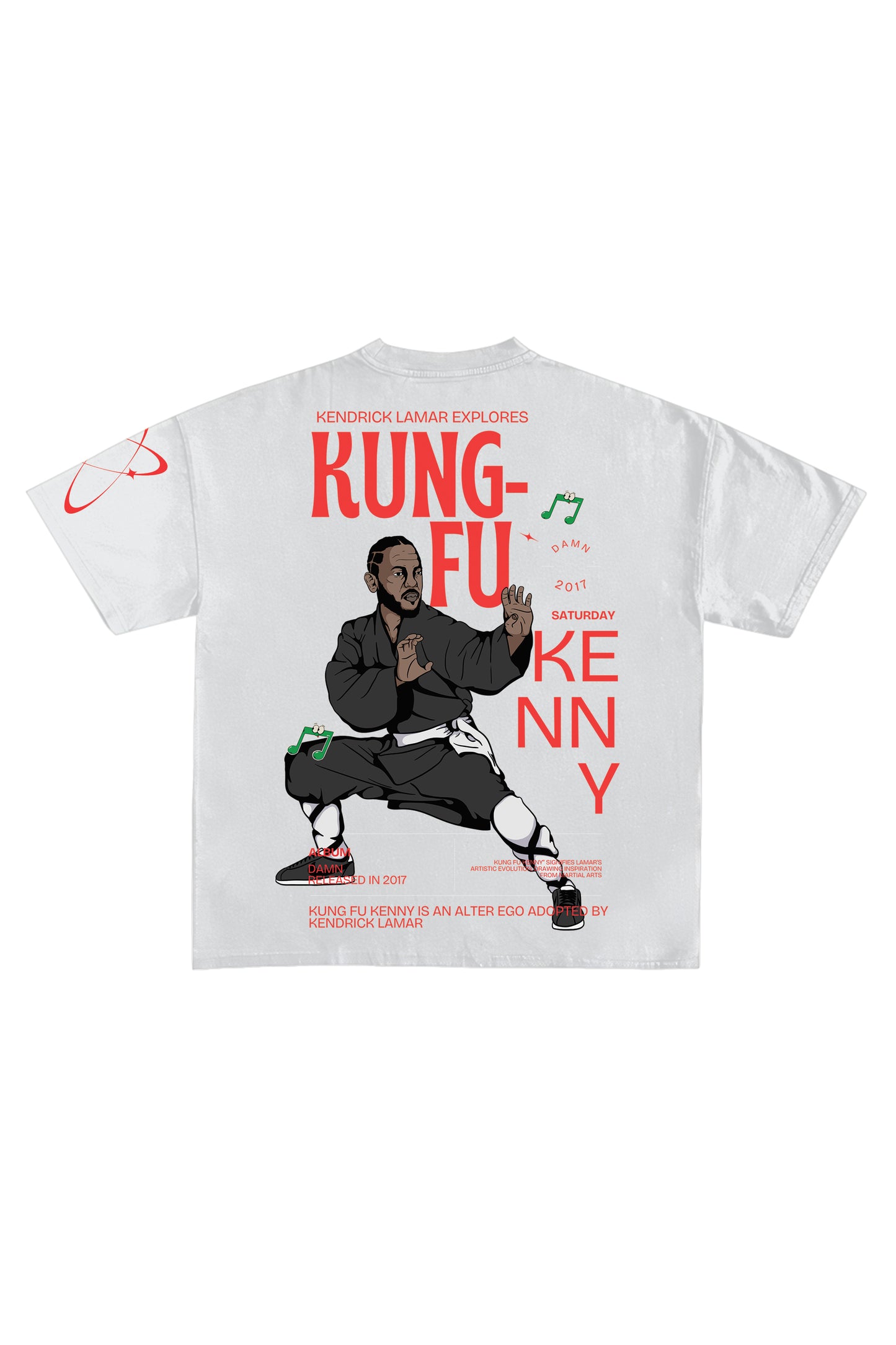 Kung-fu Kenny Designed Oversized T-shirt